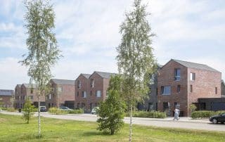 Acht geschakelde woningen te Zuidbroek